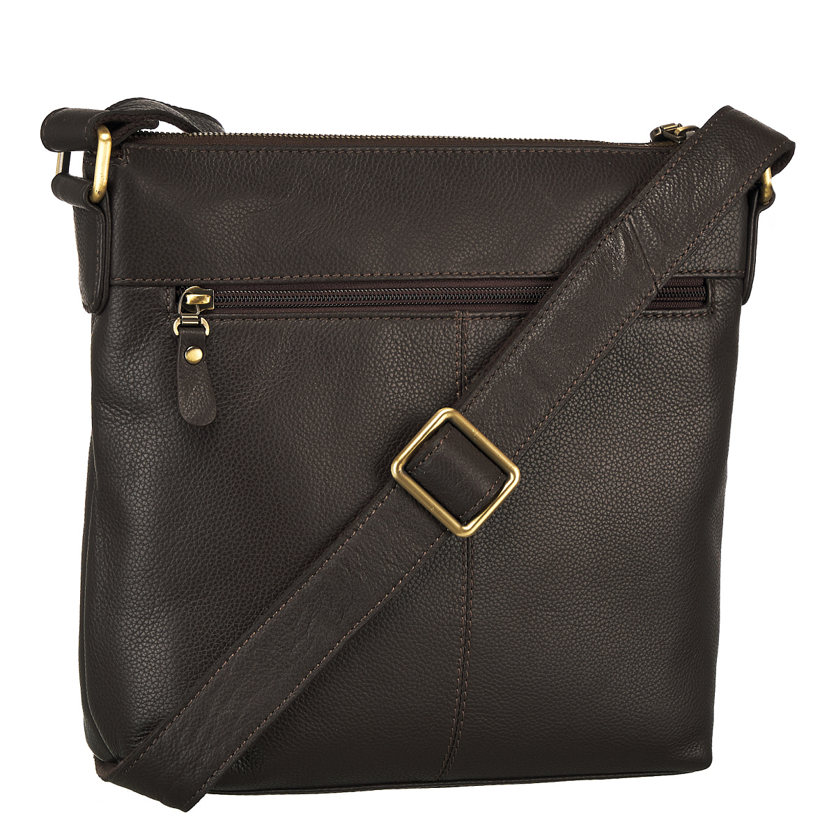 Сумка через плечо Dr.Koffer из натуральной кожи коричневая