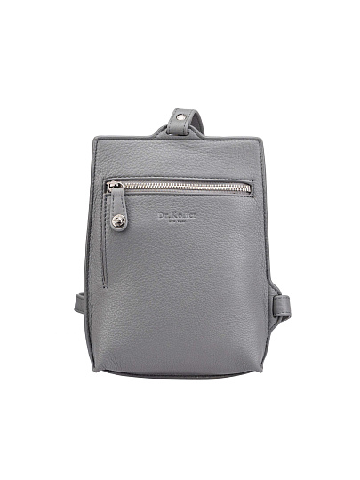 Сумка через плечо Dr.Koffer из натуральной кожи серая