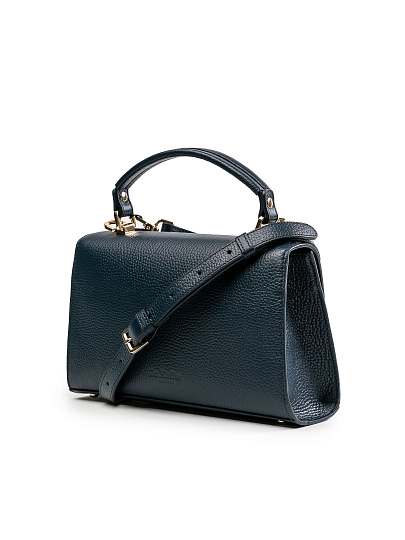 Женская сумка Dr.Koffer из натуральной кожи синяя