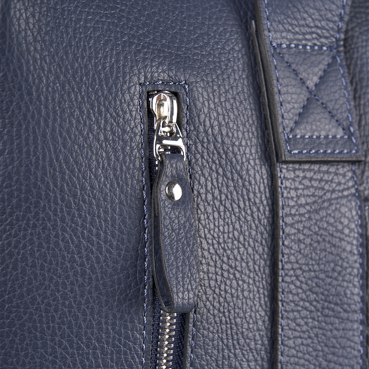 Сумка дорожная Dr.Koffer  из натуральной кожи синяя