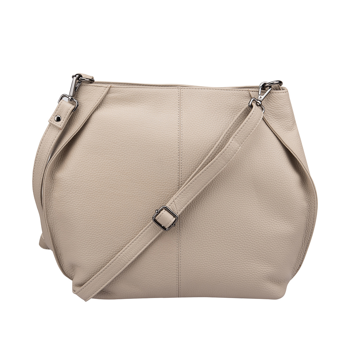 Женская сумка Dr.Koffer из натуральной кожи бежевая