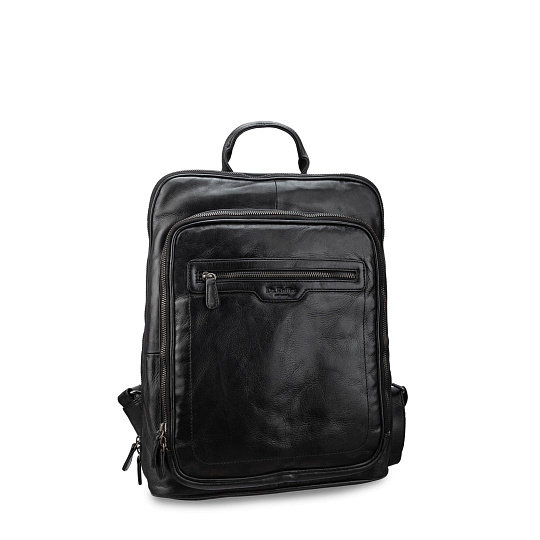 Рюкзак Dr.Koffer из натуральной кожи черный