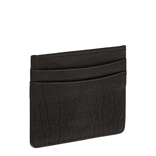 Визитница Dr.Koffer из натуральной кожи черная