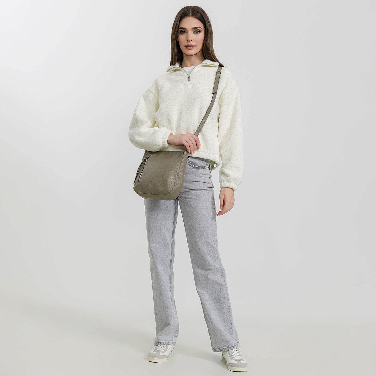 Женская сумка Dr. Koffer из натуральной кожи коричневая