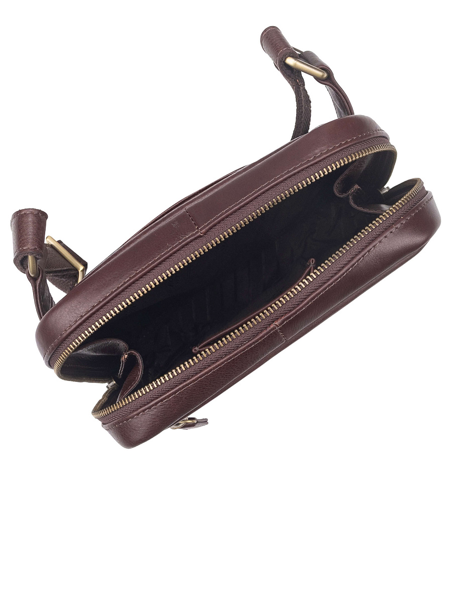 Сумка через плечо Dr. Koffer из натуральной кожи коричневая