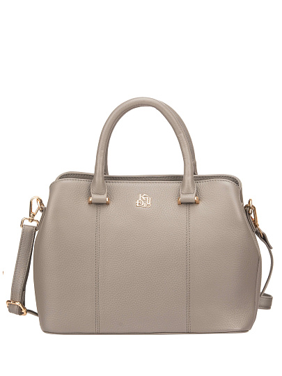 Женская сумка Dr. Koffer из натуральной кожи серая