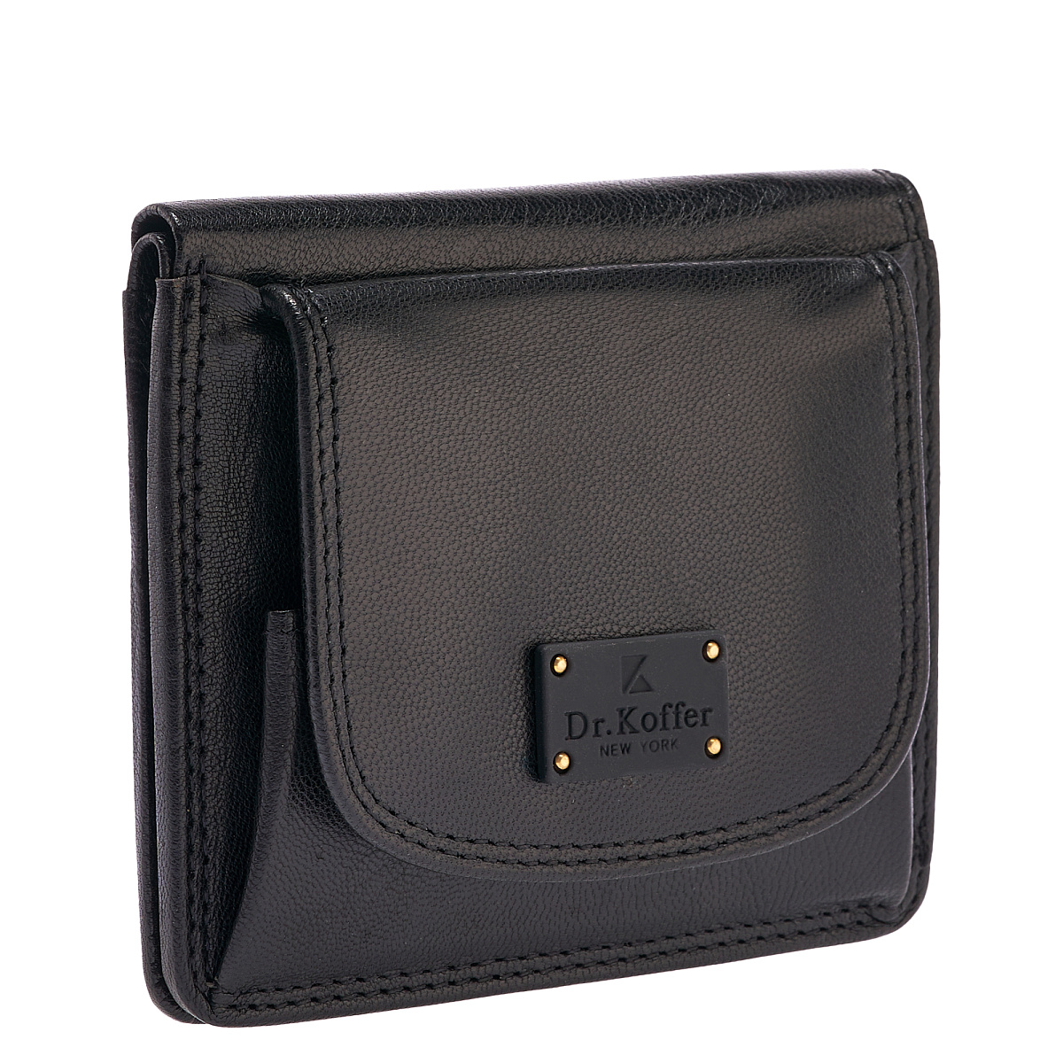 Портмоне Dr.Koffer из натуральной кожи черное