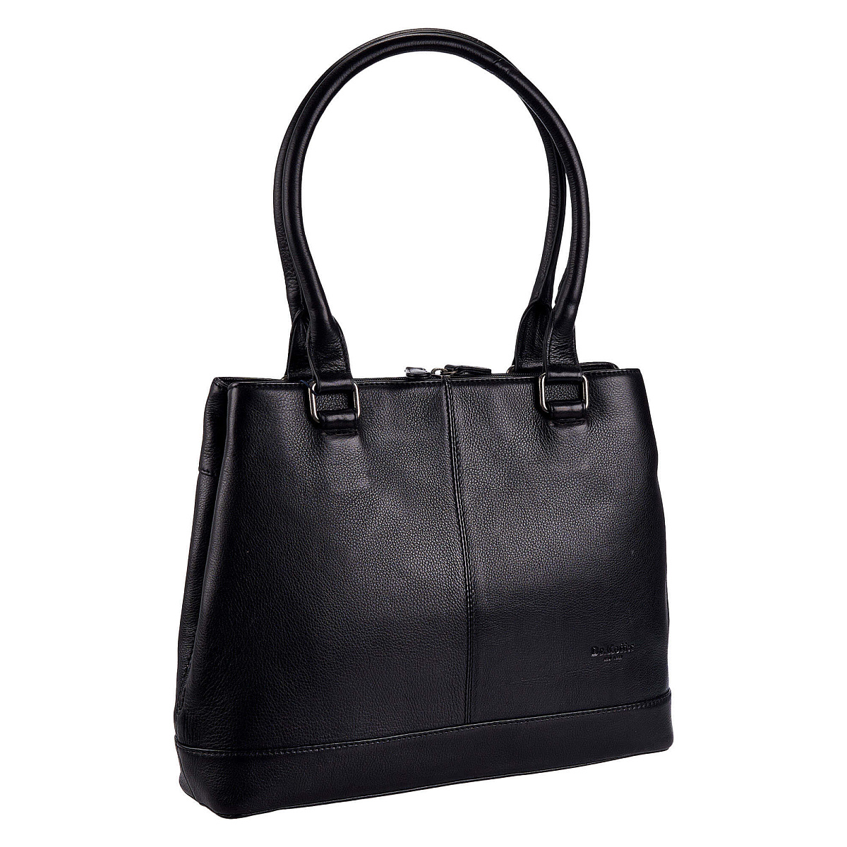 Женская сумка Dr.Koffer из натуральной кожи чёрная