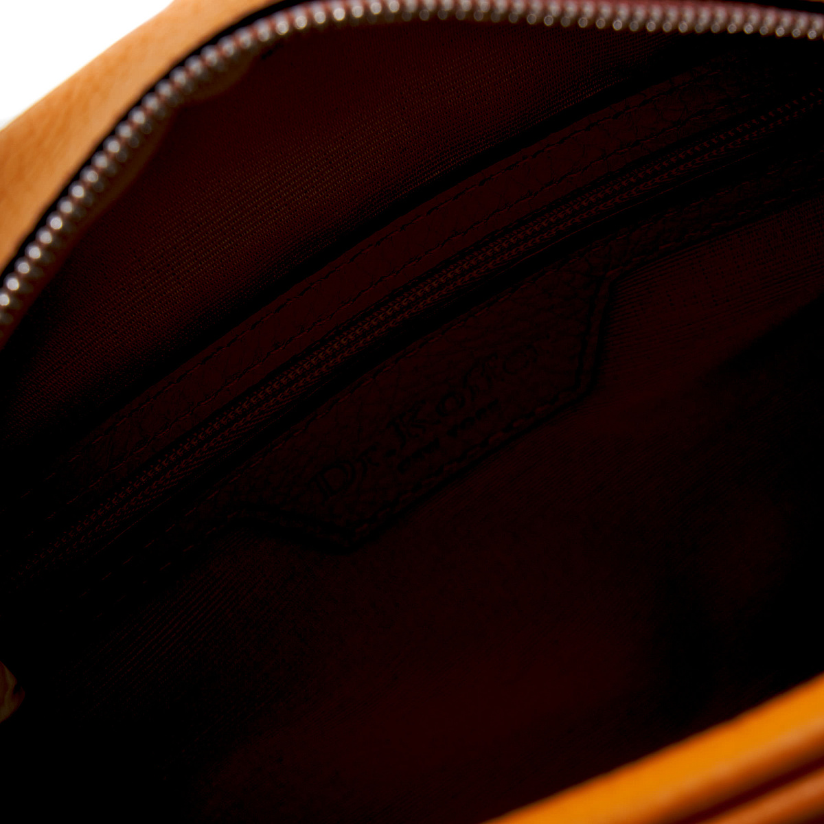 Женская сумка Dr. Koffer из натуральной кожи оранжевая