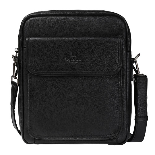 Сумка через плечо Dr.Koffer из натуральной кожи черная