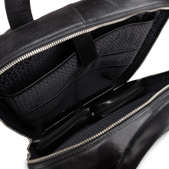 Рюкзак Dr.Koffer из натуральной кожи черный