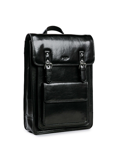 Рюкзак Dr.Koffer из натуральной кожи черный