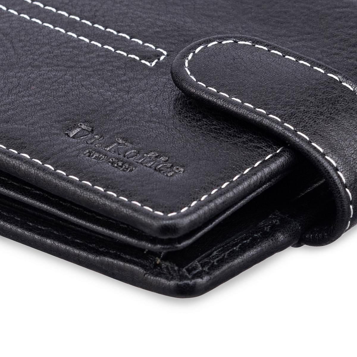 Портмоне Dr.Koffer из натуральной кожи черное