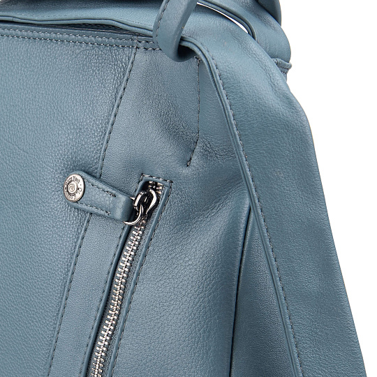 Женская сумка Dr.Koffer из натуральной кожи голубая