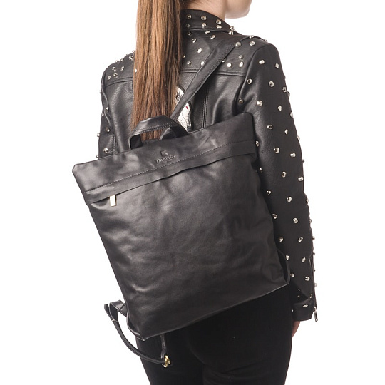 Рюкзак Dr.Koffer из натуральной кожи черный