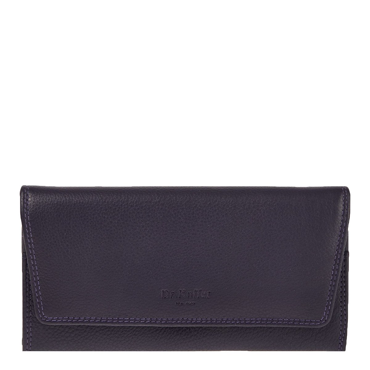 Портмоне Dr.Koffer из натуральной кожи фиолетовое