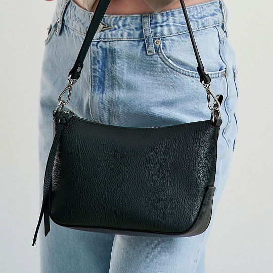 Женская сумка Dr. Koffer из натуральной кожи зеленая