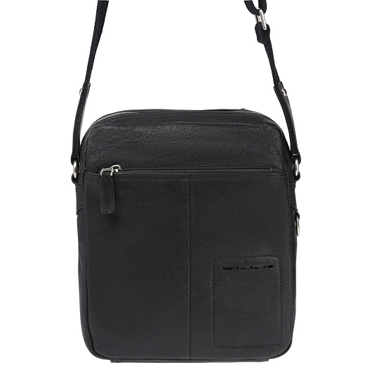 Сумка через плечо Dr.Koffer из натуральной кожи черная