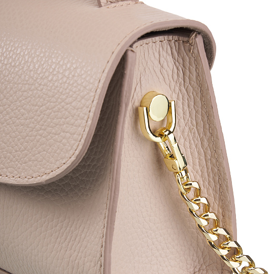 Женская сумка Dr. Koffer из натуральной кожи бежевая