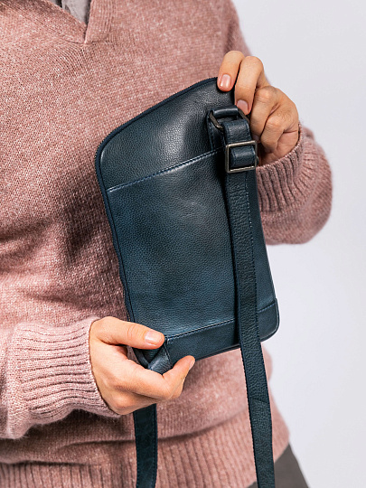 Рюкзак Dr. Koffer из натуральной кожи синий