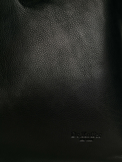 Деловая сумка Dr.Koffer из натуральной кожи черная