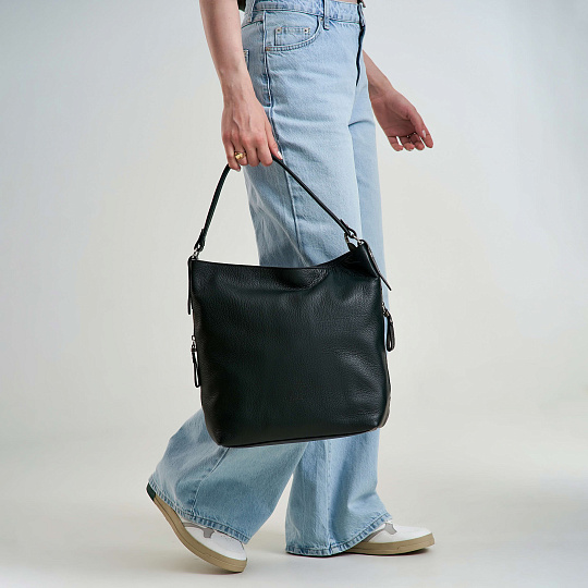 Женская сумка Dr. Koffer из натуральной кожи зеленая