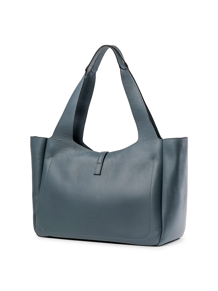 Женская сумка Dr.Koffer из натуральной кожи синяя