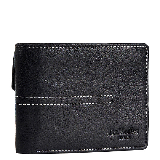 Портмоне Dr.Koffer из натуральной кожи черное