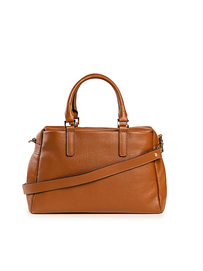 Женская сумка Dr. Koffer из натуральной кожи коричневая