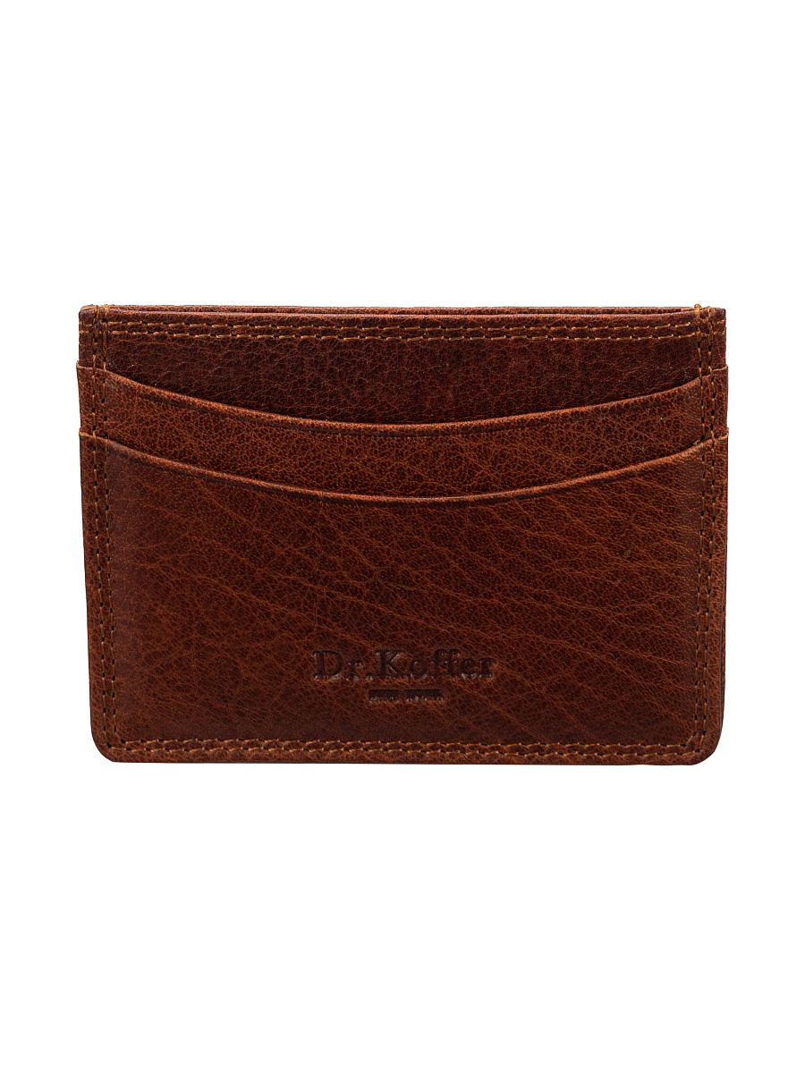 Кредитница Dr.Koffer из натуральной кожи коричневая