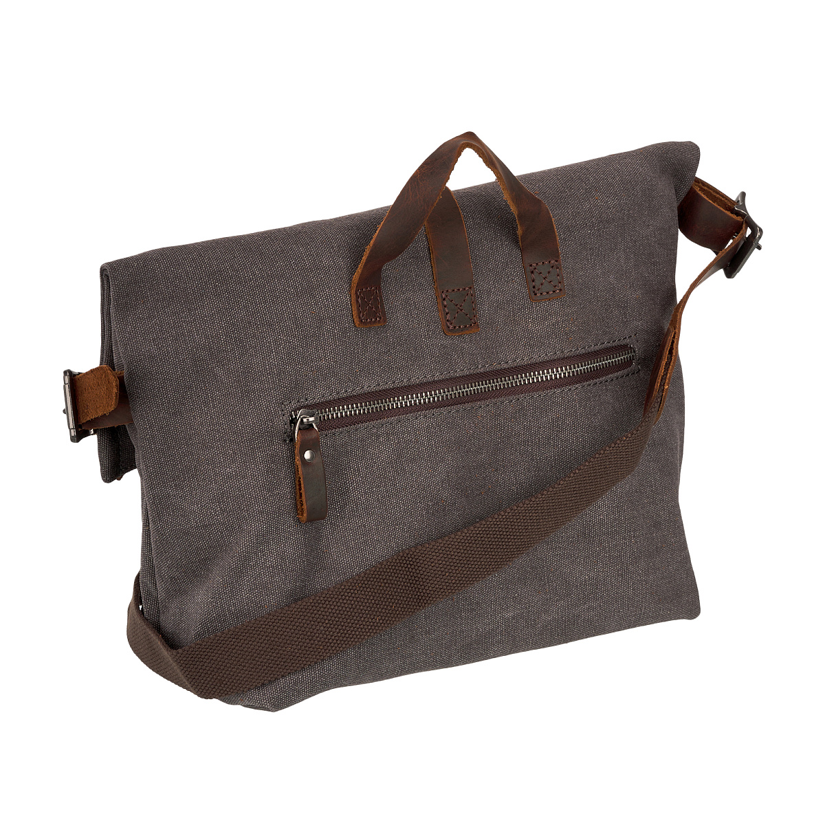 Сумка через плечо Dr.Koffer из канваса и натуральной кожи