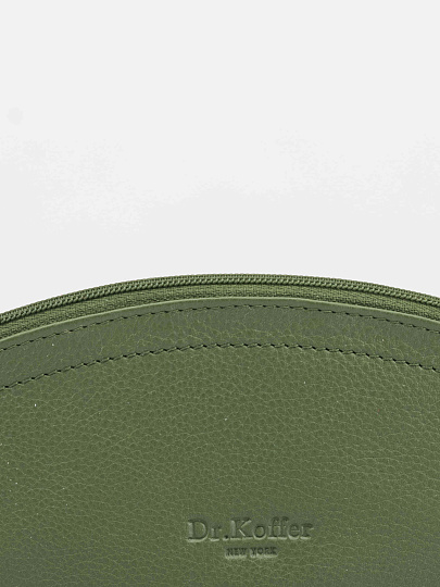 Очечник Dr.Koffer из натуральной кожи зеленый