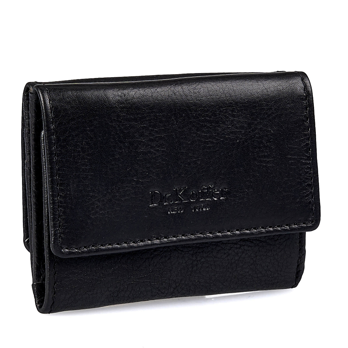 Портмоне Dr.Koffer из натуральной кожи черное