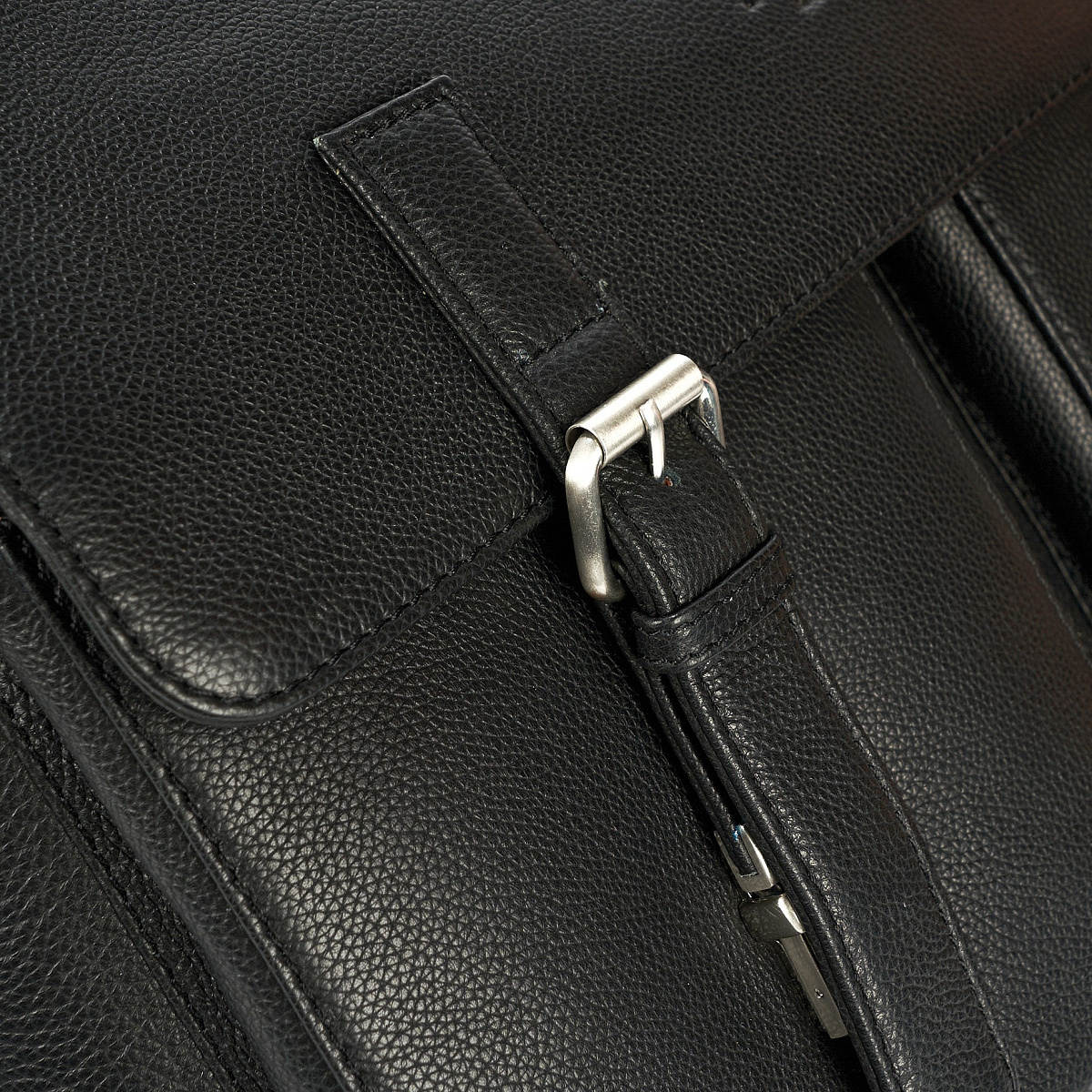 Портфель Dr.Koffer из натуральной кожи черный