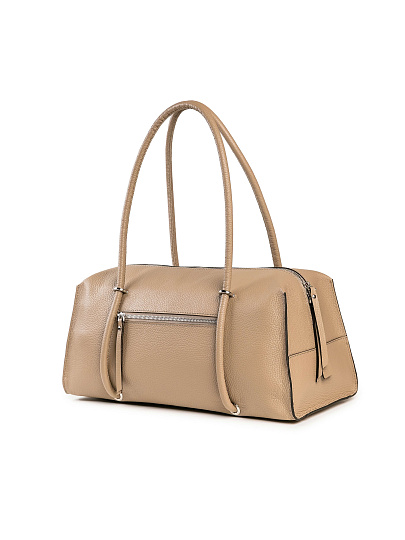 Женская сумка Dr. Koffer из натуральной кожи бежевая