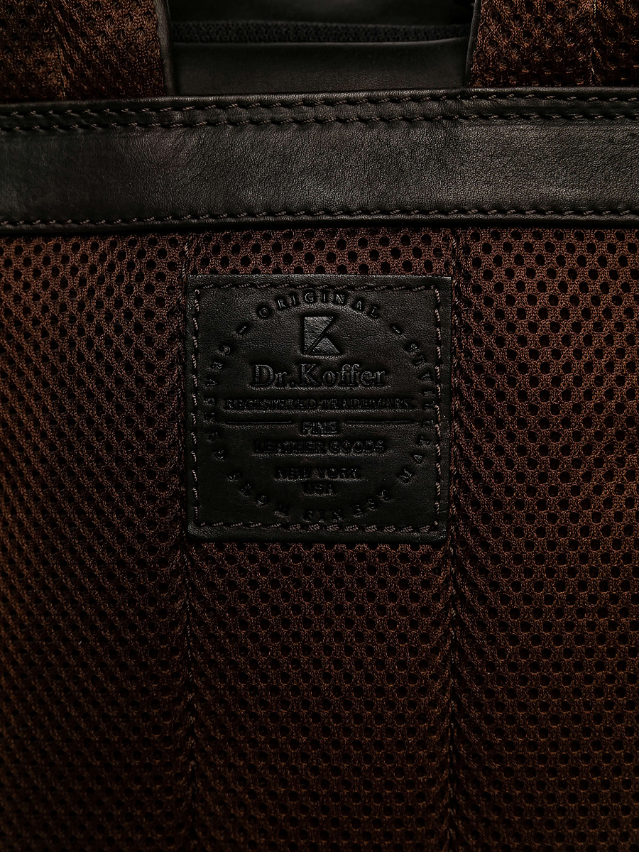 Рюкзак Dr.Koffer из натуральной кожи коричневый