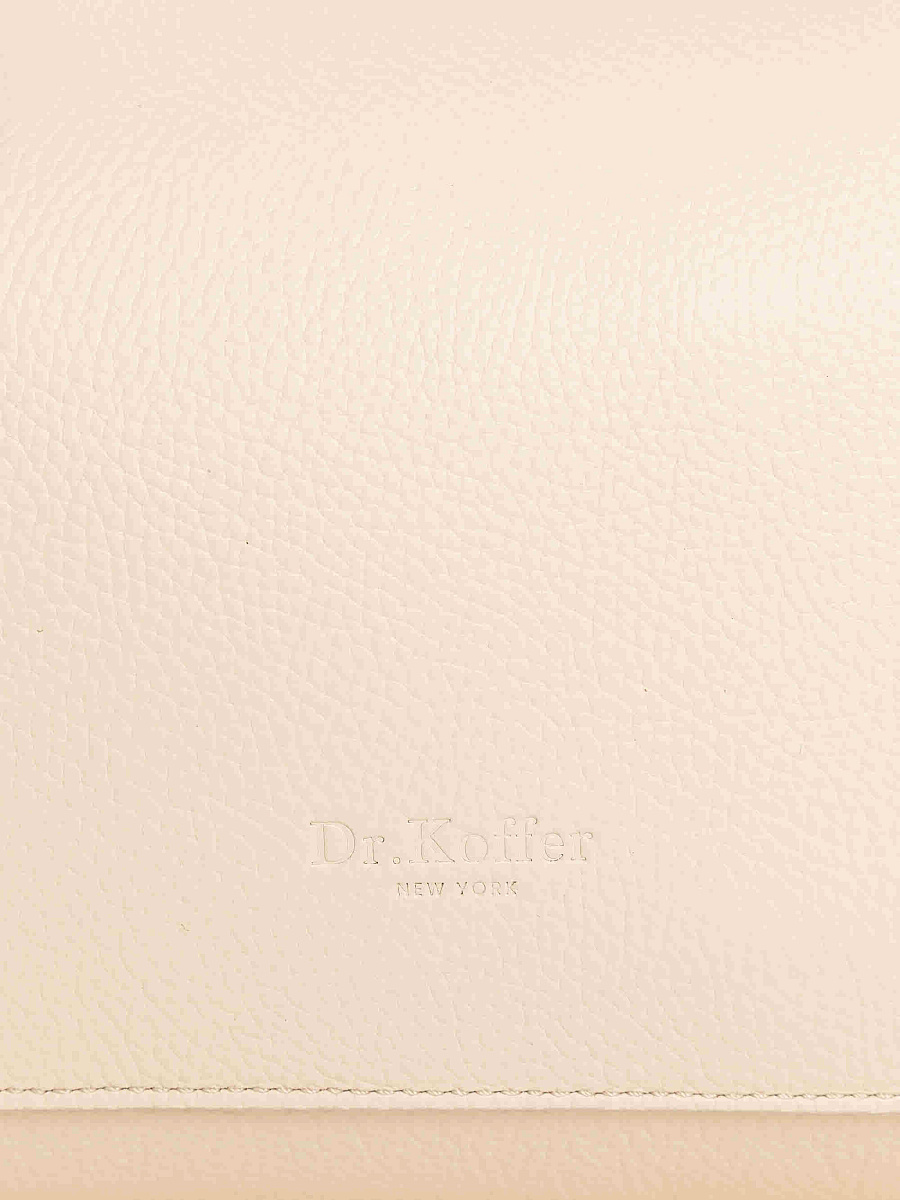 Женская сумка Dr. Koffer из натуральной кожи белая