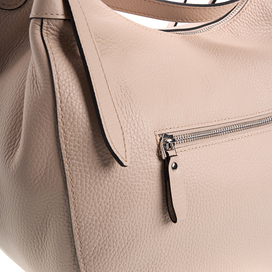 Женская сумка Dr. Koffer из натуральной кожи бежевая