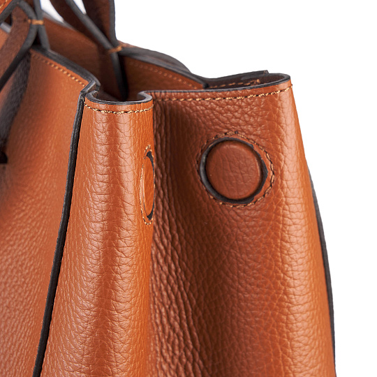 Женская сумка Dr. Koffer из натуральной кожи коричневая