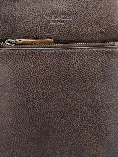 Сумка через плечо Dr. Koffer из натуральной кожи коричневая