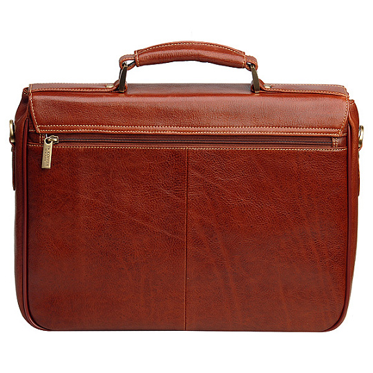 Портфель Dr.Koffer из натуральной кожи светло-коричневый