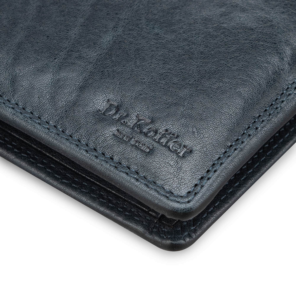 Портмоне Dr.Koffer из натуральной кожи синее