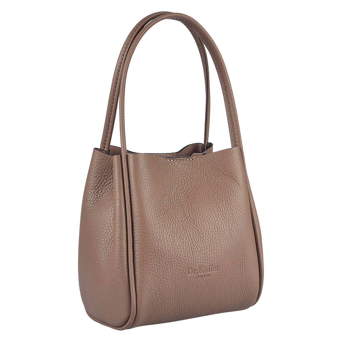 Женская сумка Dr. Koffer из натуральной кожи бежевая