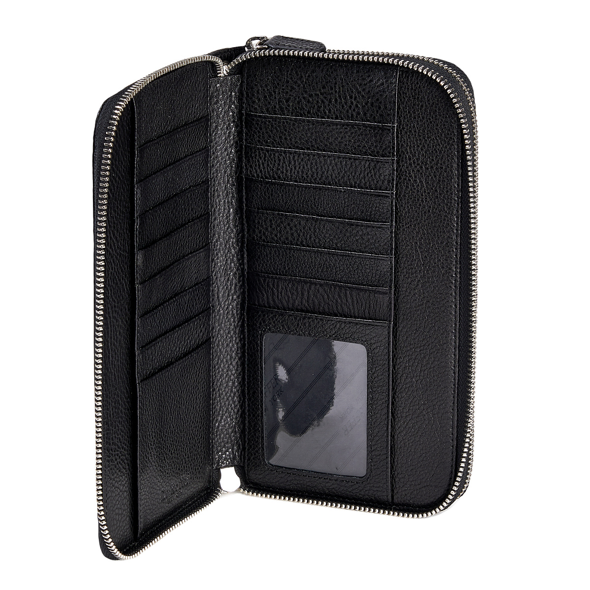 Портмоне Dr.Koffer из натуральной кожи черное