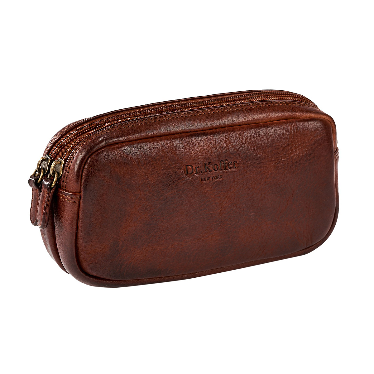 Несессер Dr.Koffer из натуральной кожи коричневый
