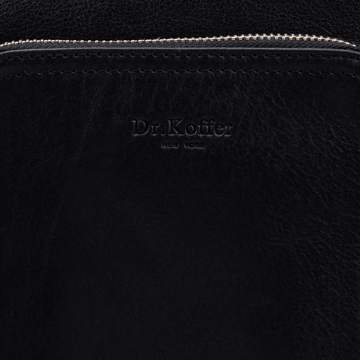 Сумка через плечо Dr.Koffer из натуральной кожи черная