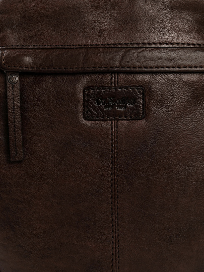 Сумка через плечо Dr.Koffer из натуральной кожи коричневая