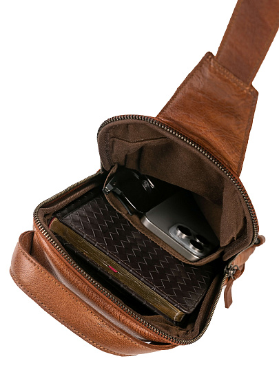 Рюкзак Dr.Koffer из натуральной кожи коричневый