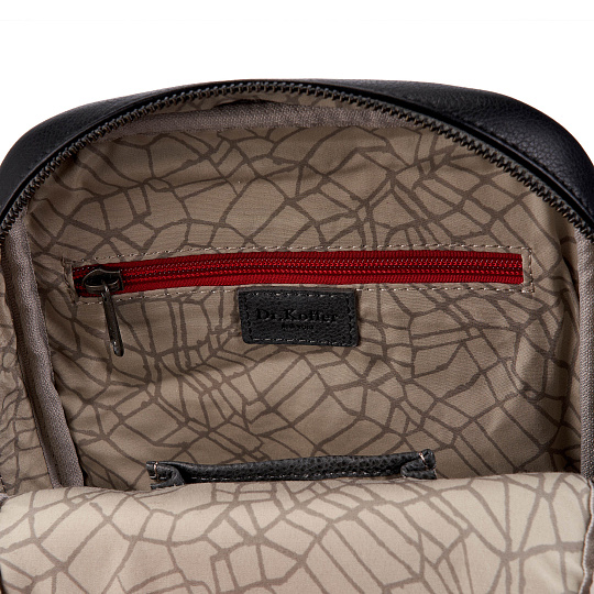 Рюкзак Dr.Koffer из натуральной кожи черный