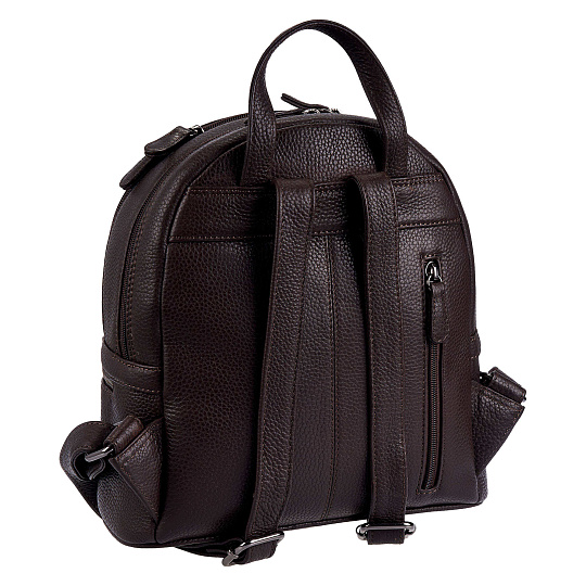 Рюкзак Dr.Koffer из натуральной кожи темно-коричневый